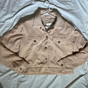 Brand new cream corduroy jacket